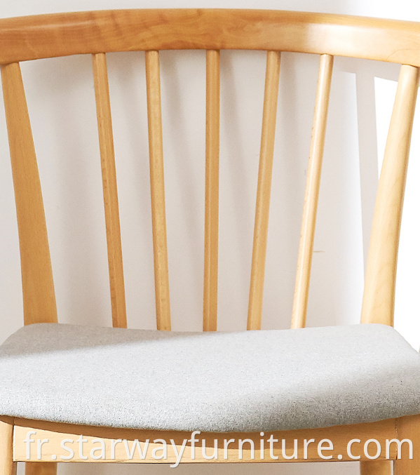 Slat Back Wood Dining Chair